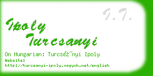 ipoly turcsanyi business card